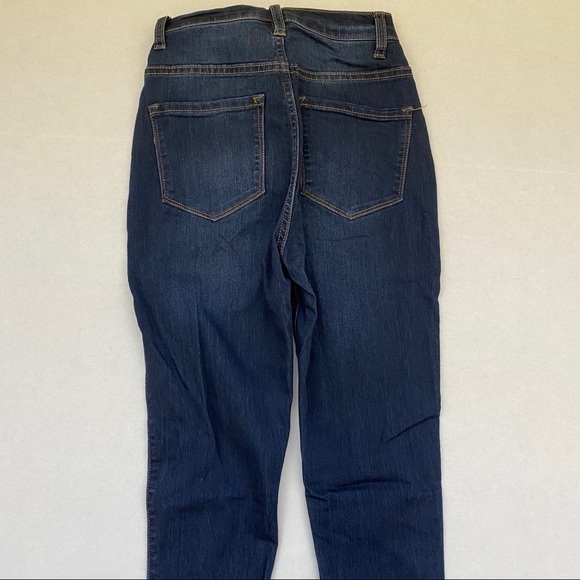 FASHION Nova Dark Blue High-Rise Skinny Jeans - COPY - Picture 6 of 7